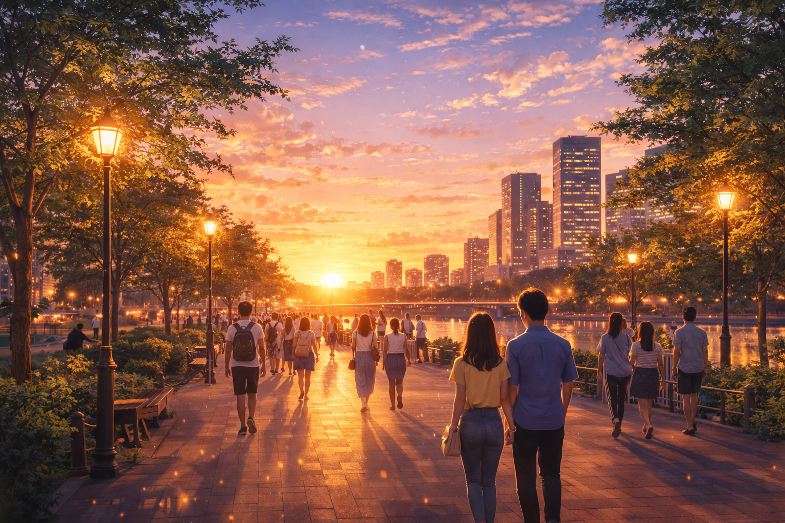 Летний вечер в городе