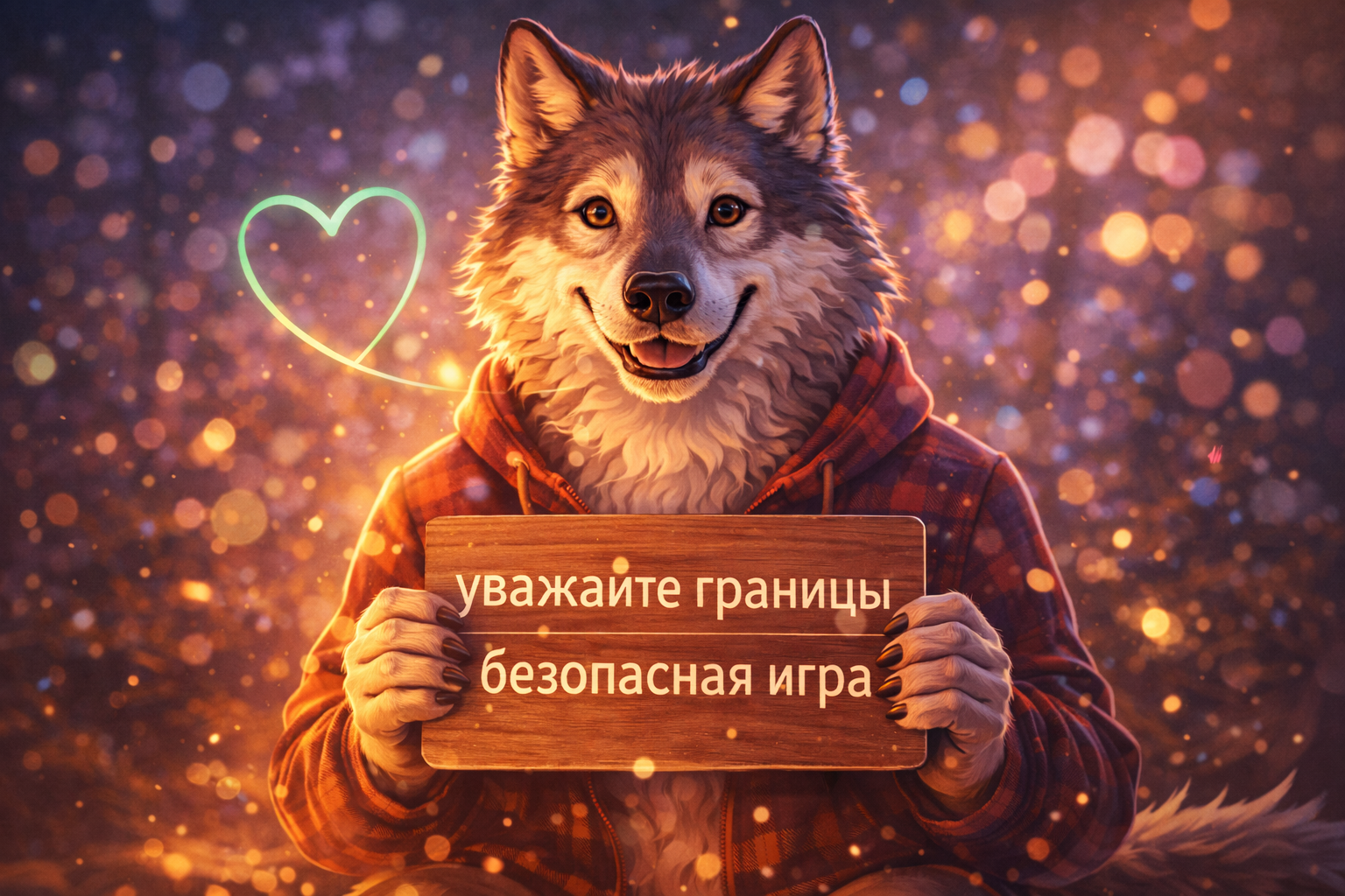 Мемный Волк про безопасную игру